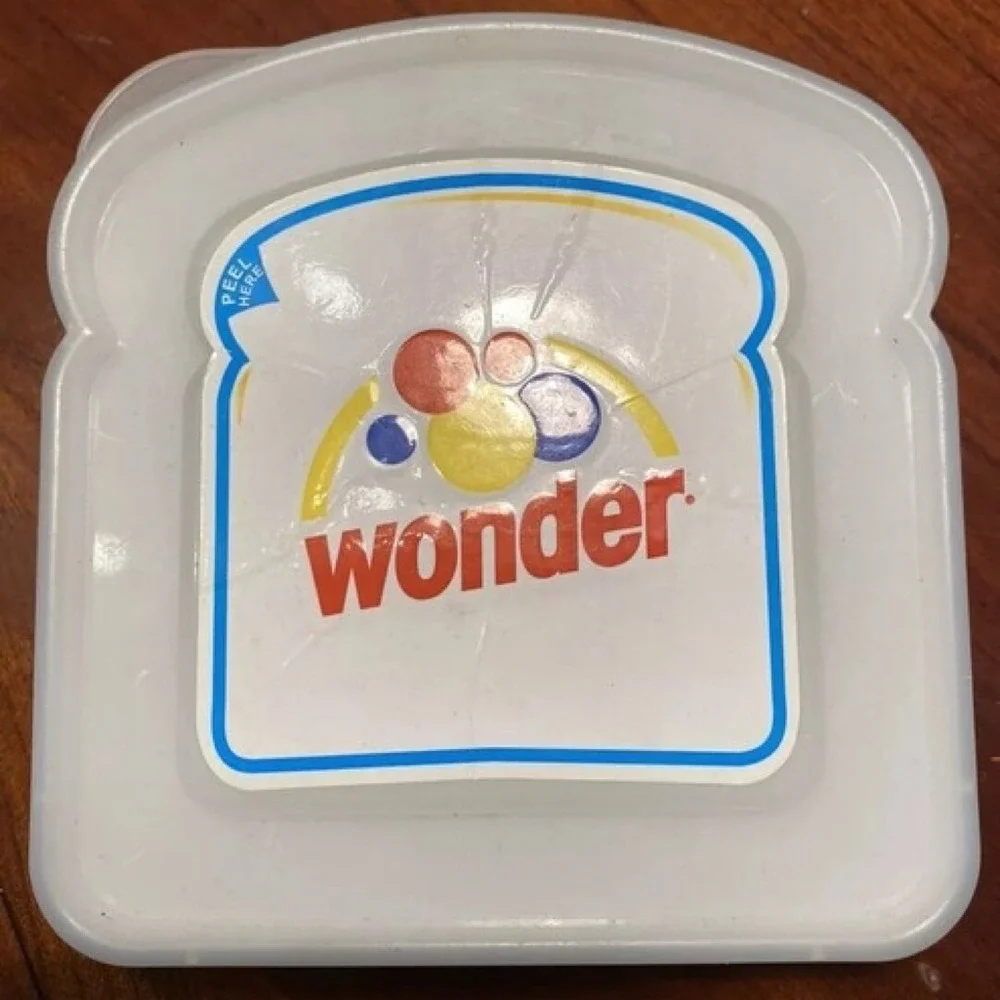 Vintage Wonder Bread Sandwich Container‎ Cases, Colorful Bread Slice Design
